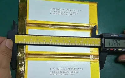 LP8550125 11.1V 5000mAh 3S1P 55.5Wh LiPo Battery