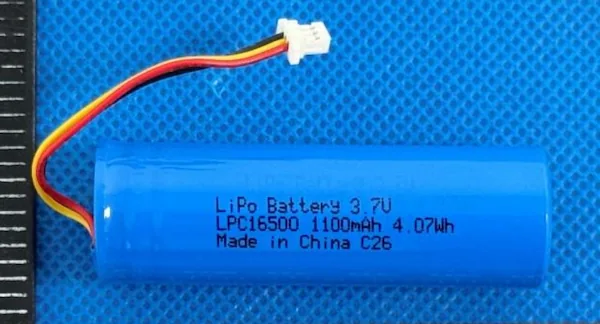 UL2054 Certified LPC16500 1100mAh 4.07Wh LiPo Battery Batteries With UN38.3 IEC62133-2017 Testing report