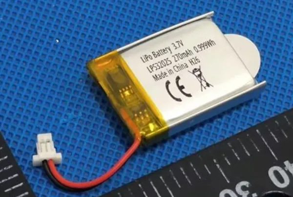 LP532025 IEC62133-2017 UN38.3 Certified 3.7V 270mAh 0.999Wh Li-Po Flat Battery Batteries
